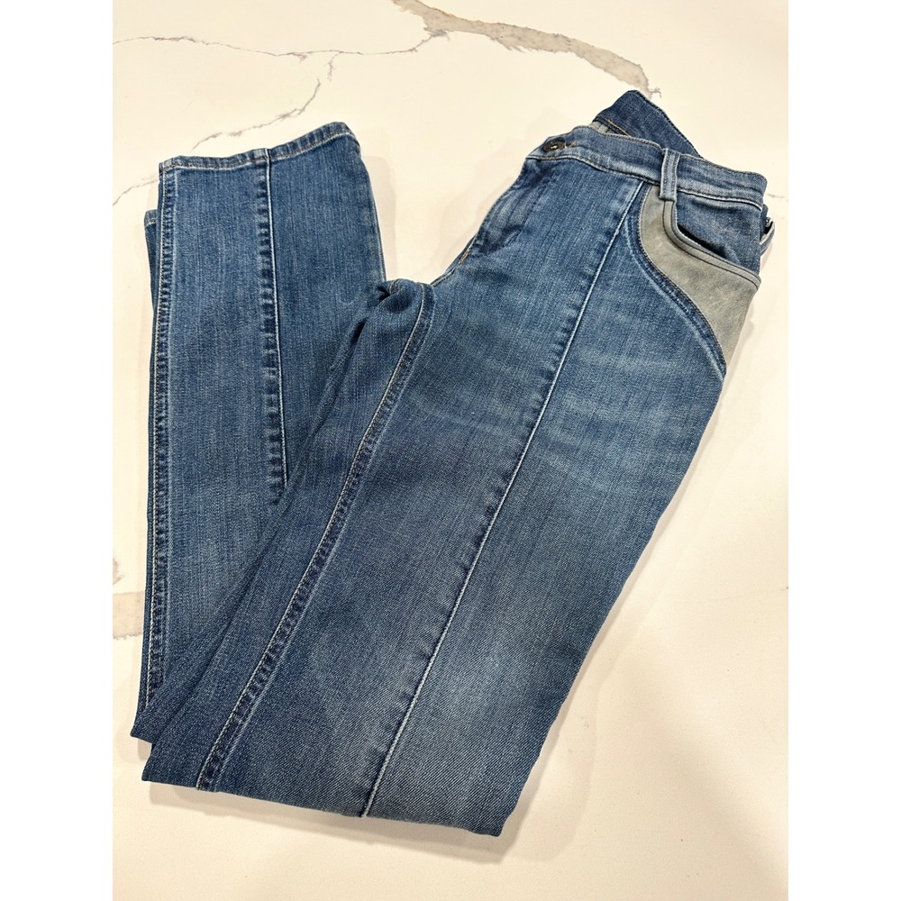 AJ‎ Armani Jeans Indigo Series 07 Women's Denim Pants Unique Pockets